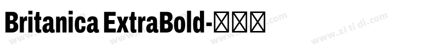 Britanica ExtraBold字体转换